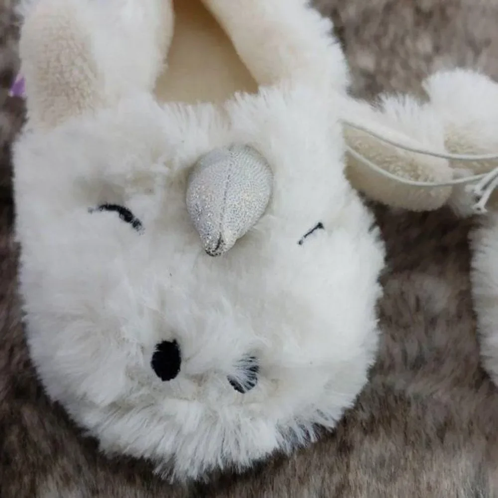 Love At First Sight Unicorn Girls‎ Slippers SZ 4-5T